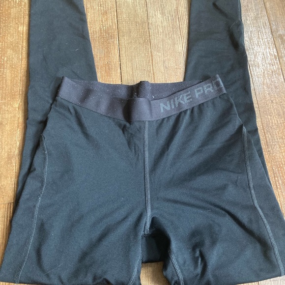 Nike Pro Dri Fit Black Leggings Small - Picture 3 of 4